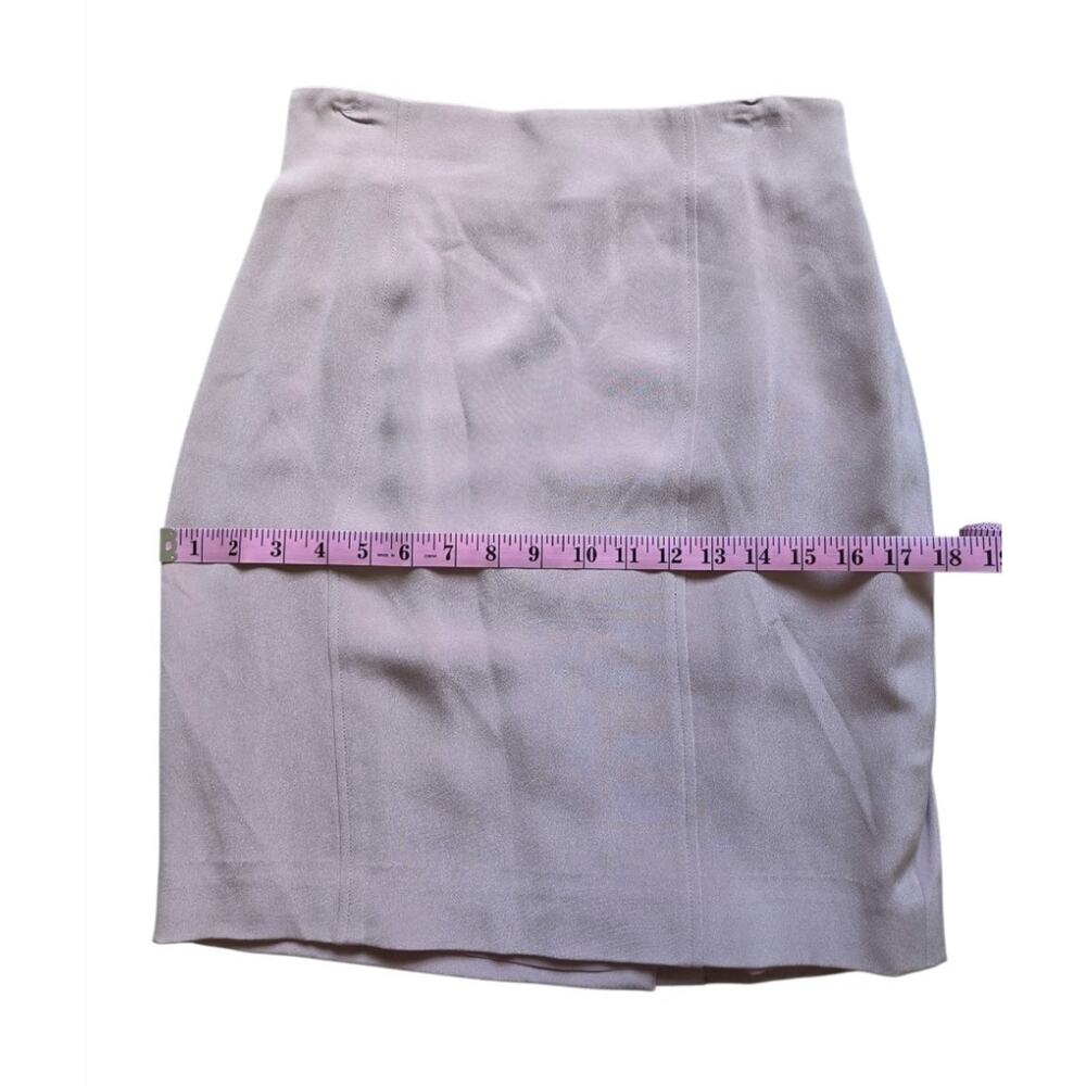 New Vtg Dana Buchman Silk 2 Pc Skirt Suit Set Size 8/ 10 Pink Career Office - Picture 9 of 10